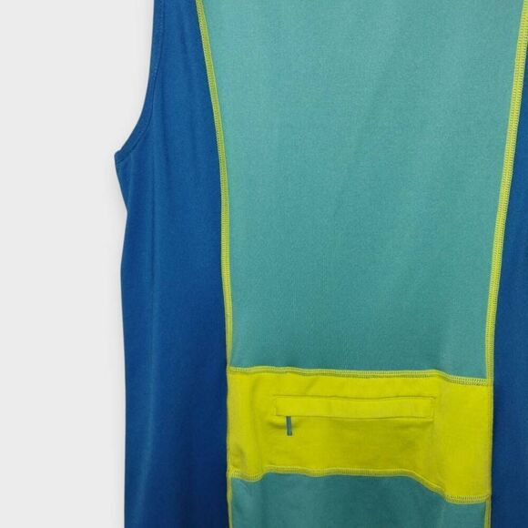 Title Nine Womens Dress Sz Medium Blue Colorblock Sleeveless Sports Casual‎ Golf - Picture 5 of 10